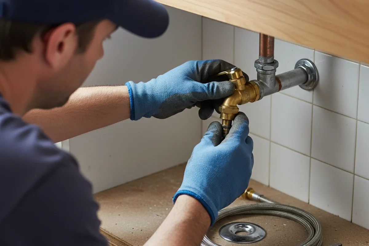 Shutoff valve and fitting work during Repiping in Athens